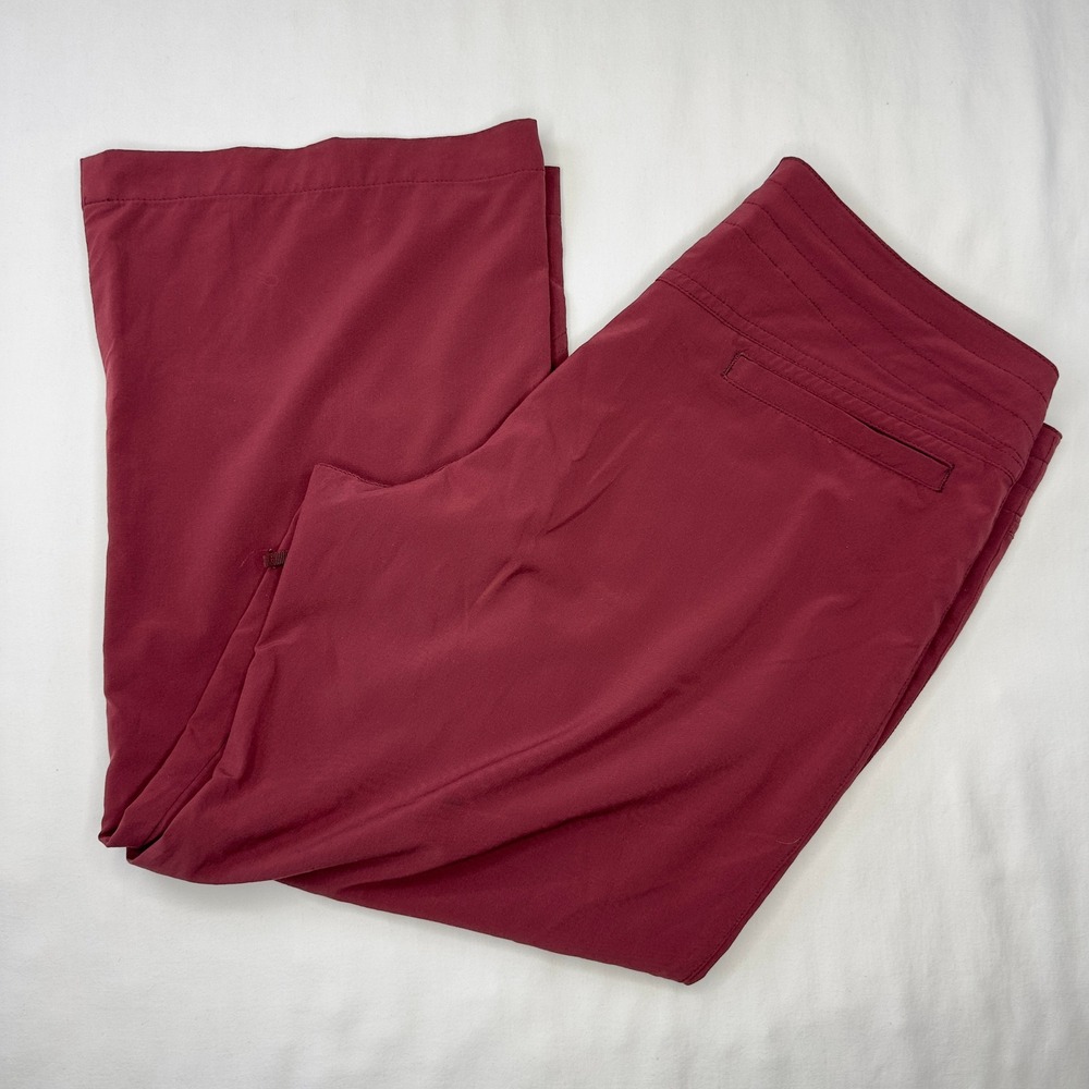 Athleta Capri Pants Women's Small Burgundy Cropped Lightweight